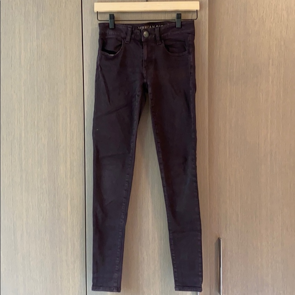 American Eagle burgundy pants